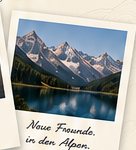 Polaroid: Neue Freunde in den Alpen