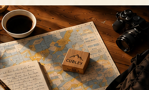 Reisejournal, Karte und CUBLEY-Würfel